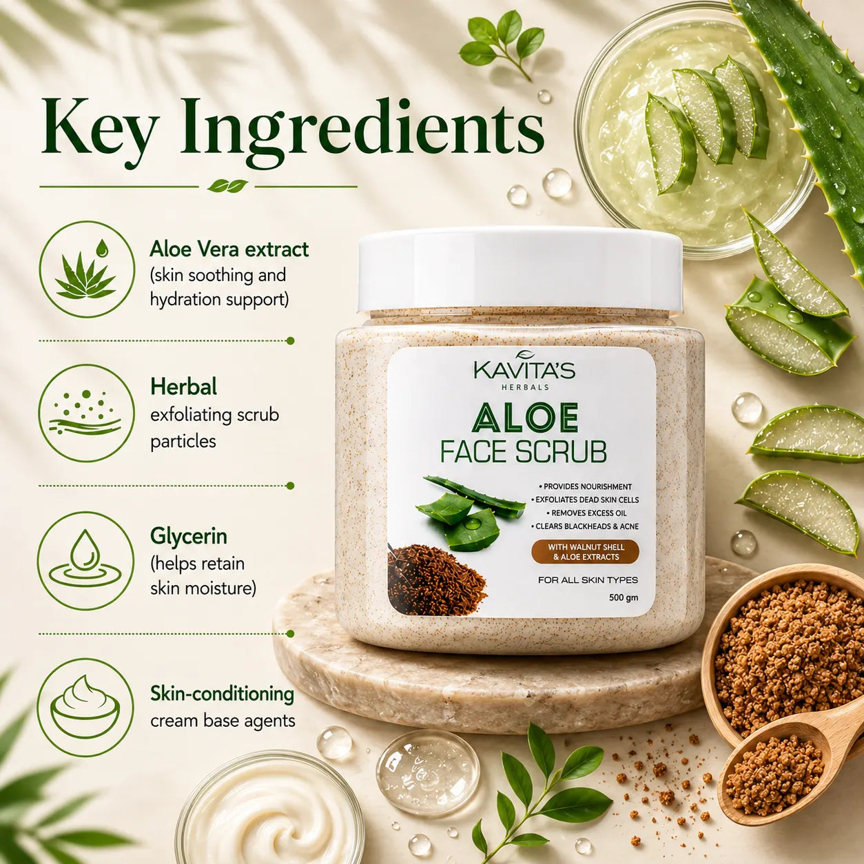 Aloe Face & Body Scrub
