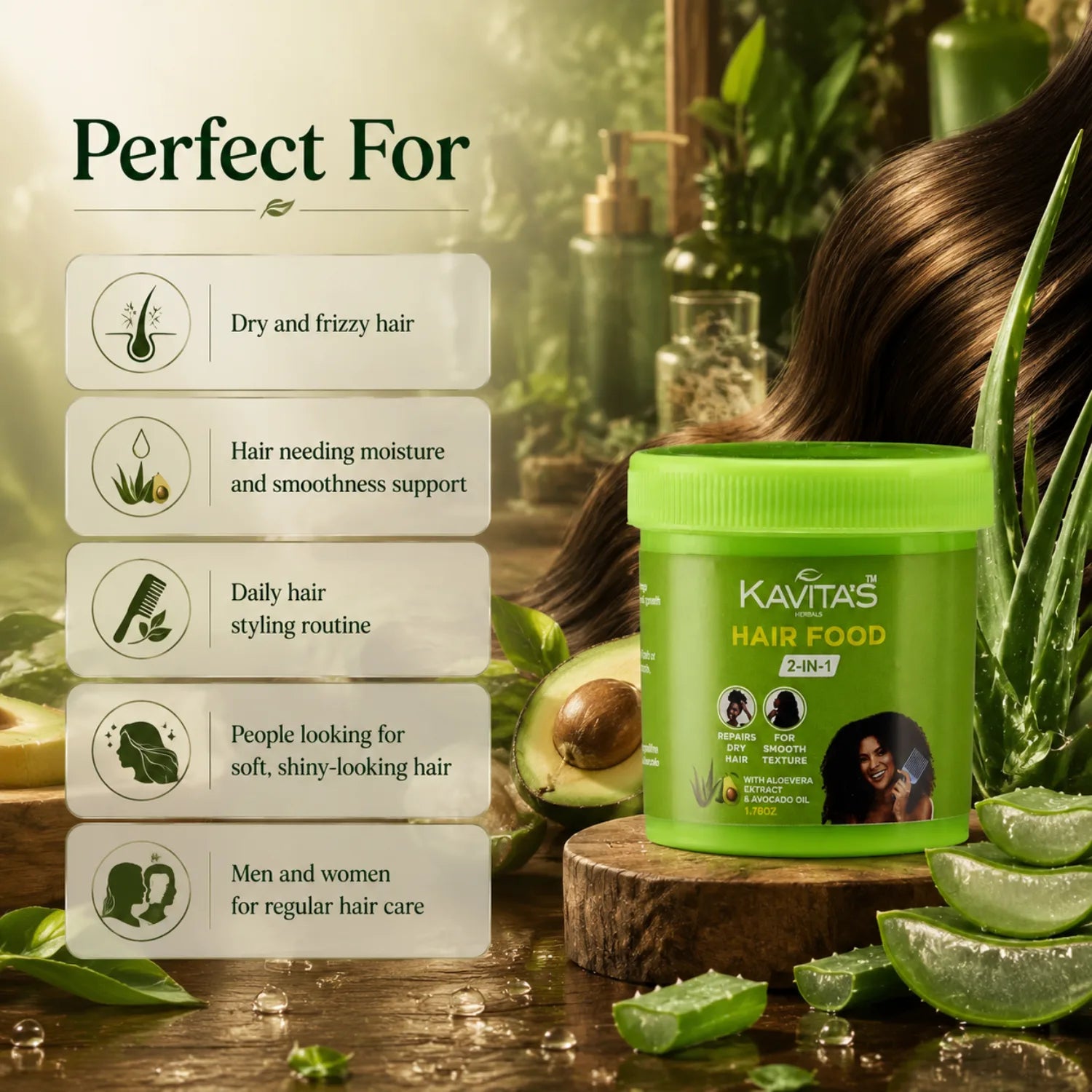 Aloevera & Avocado Hair Pomade / Hair Food