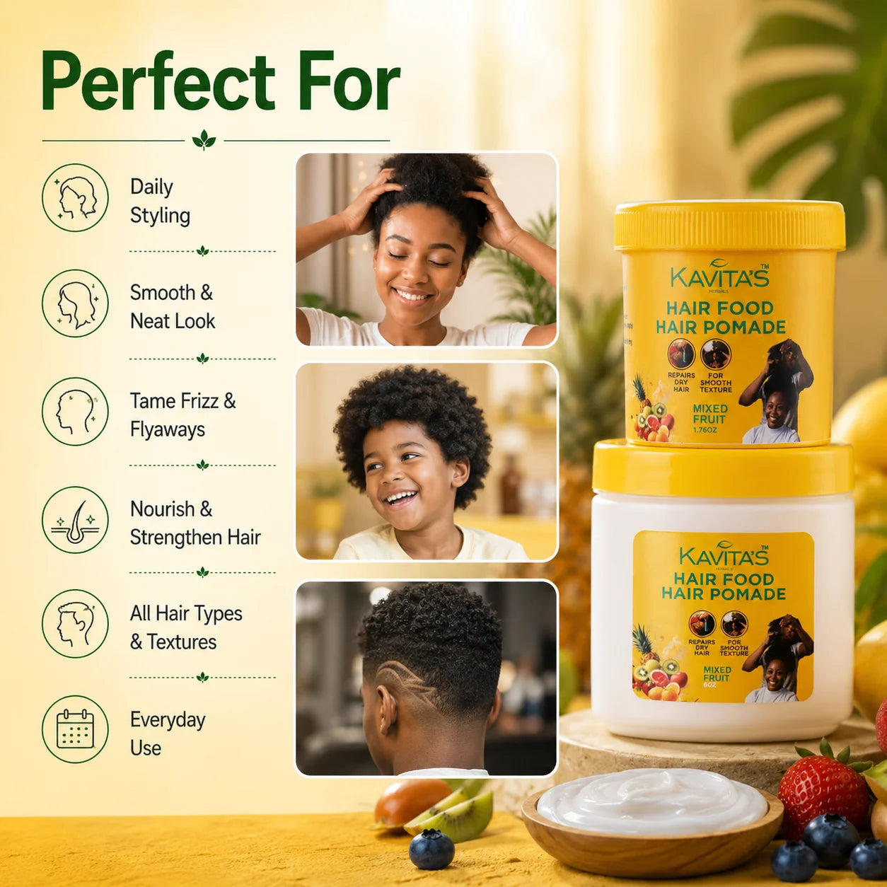 Mixed Fruit Hair Pomade / Hair Food