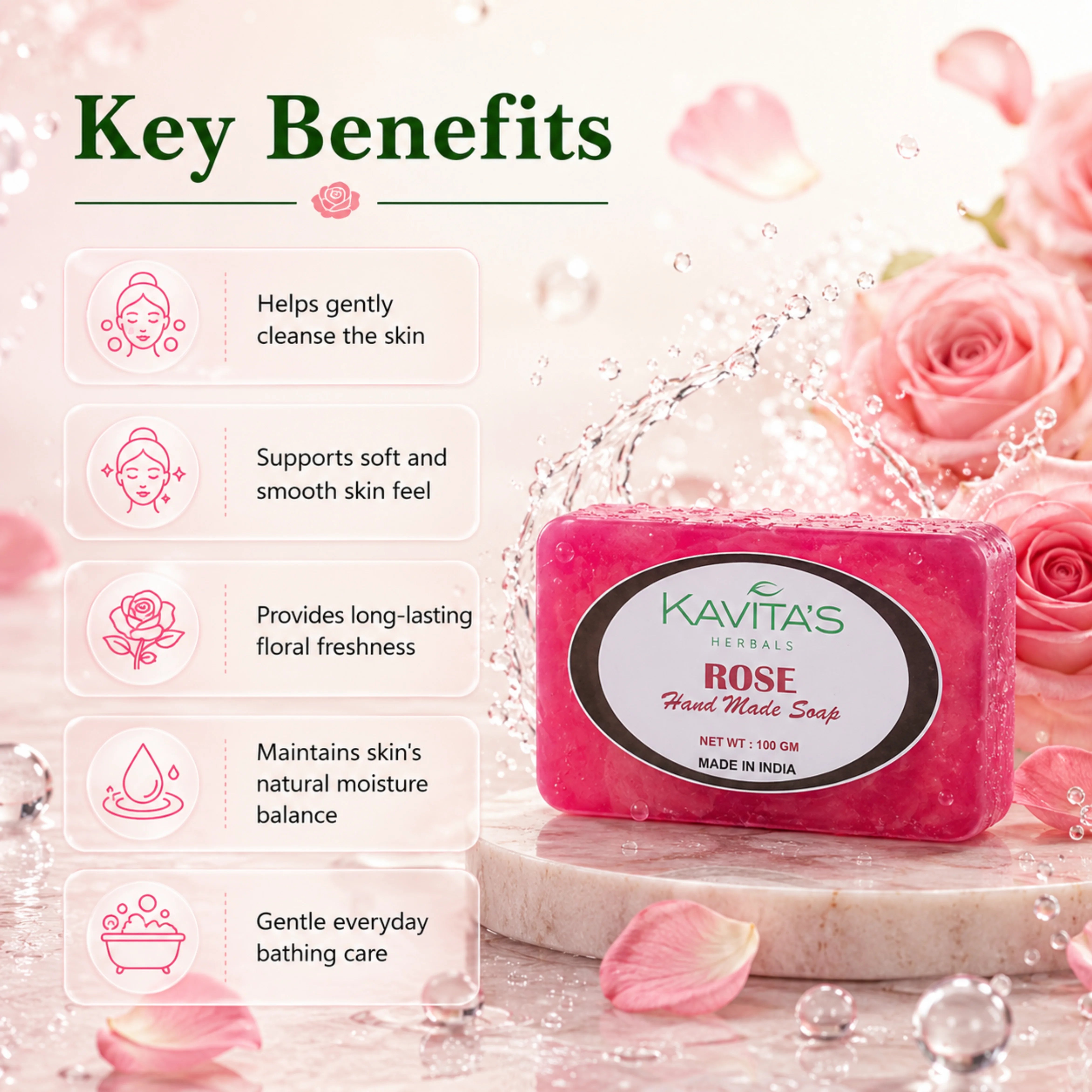 Rose Soap Bar