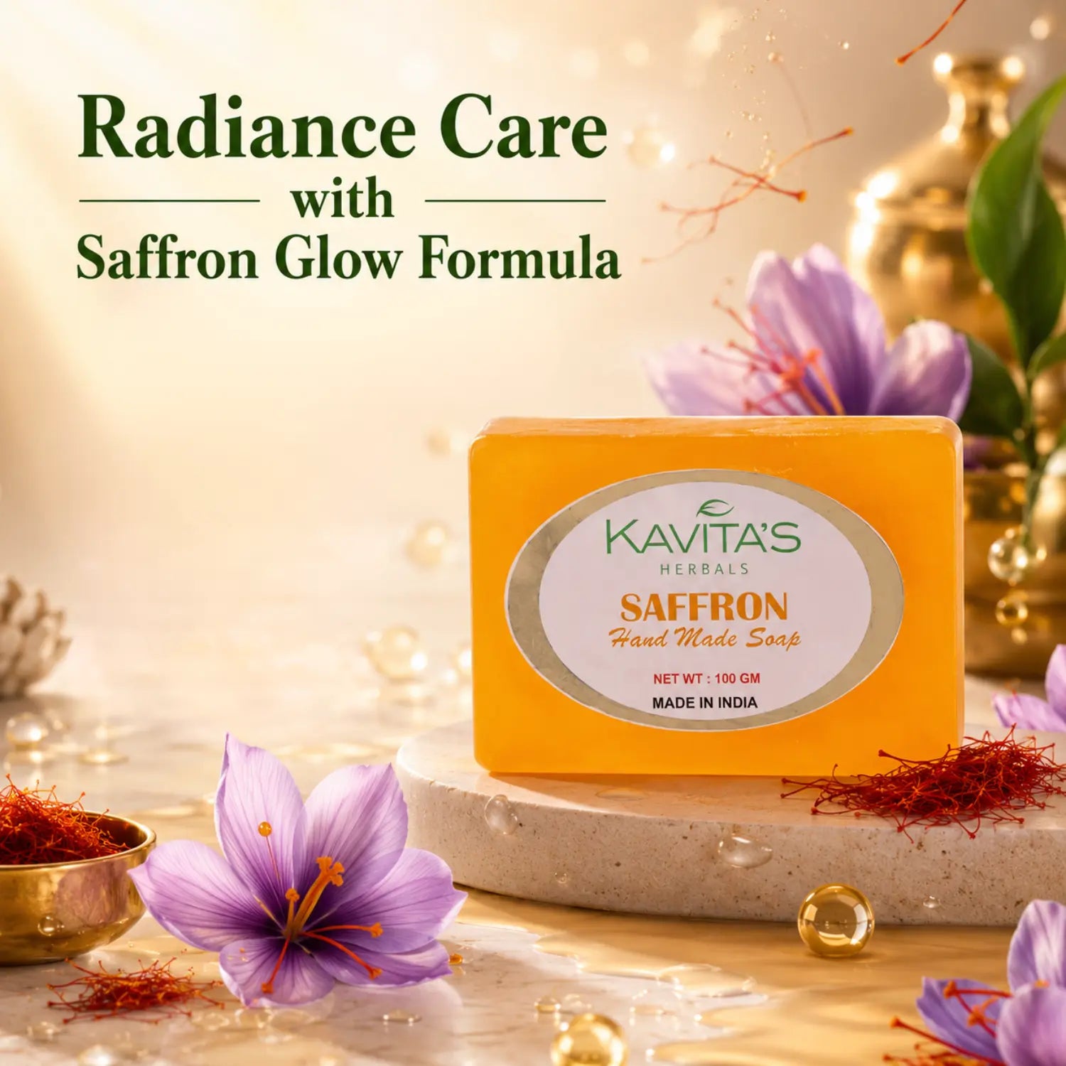 Saffron with Honey Extracts Soap