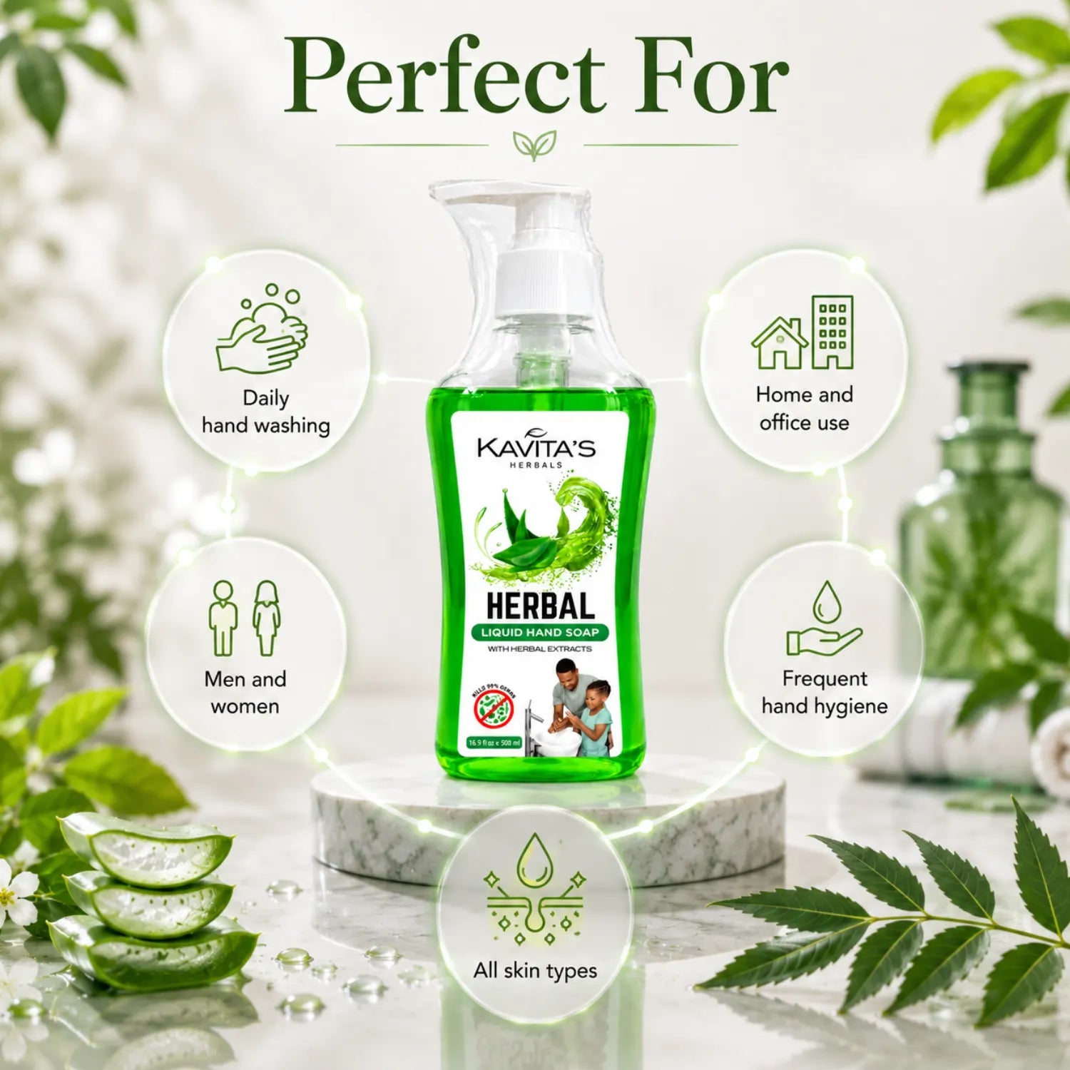 Transparent Herbal Hand Wash