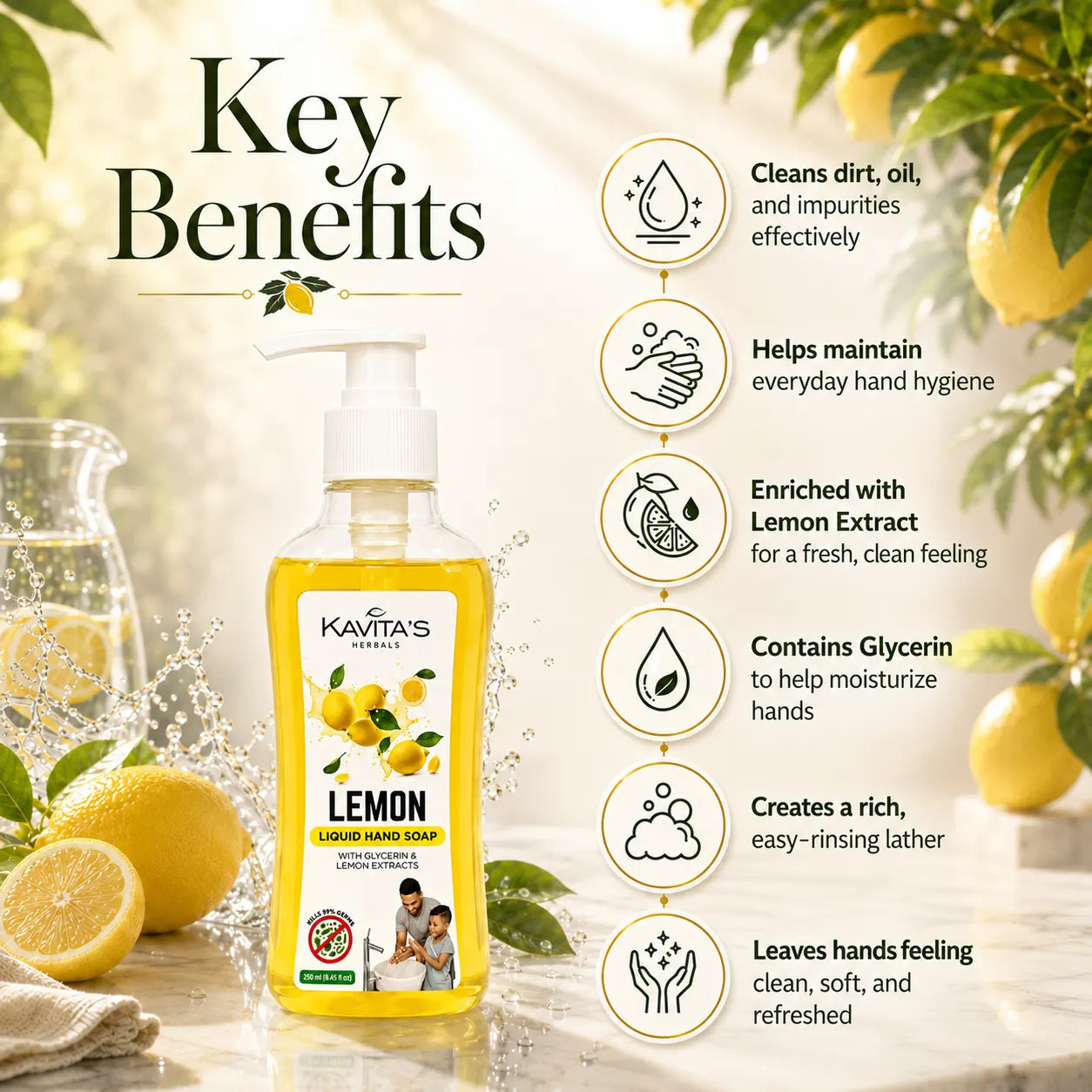 Transparent Lemon Hand Wash