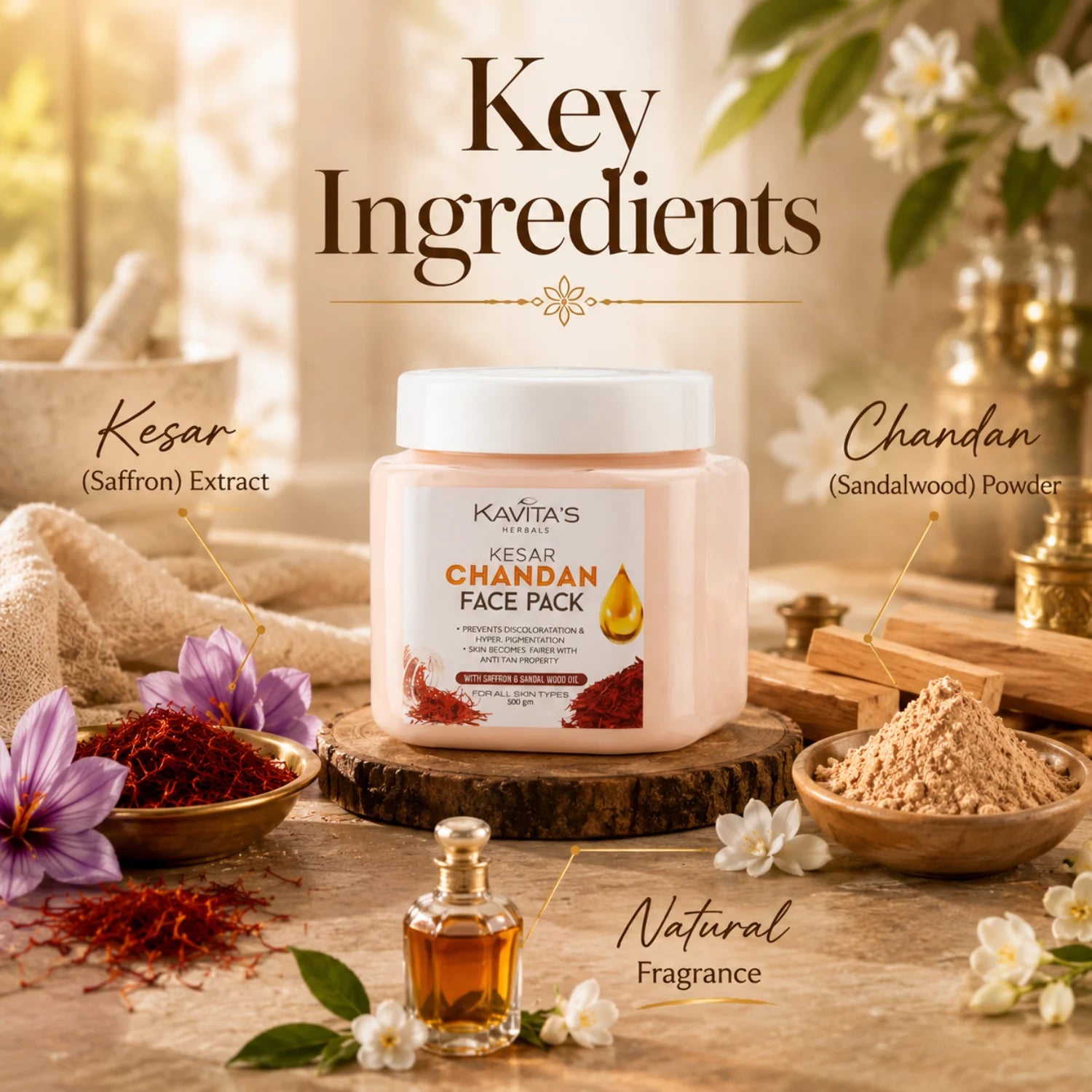 Kesar Chandan Face & Body Pack