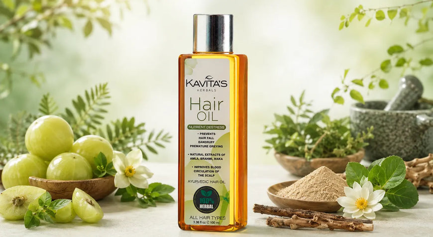 Natural Remedy For Hair Loss – Kavita’s 100% Herbal Ayurvedic Hair Oil