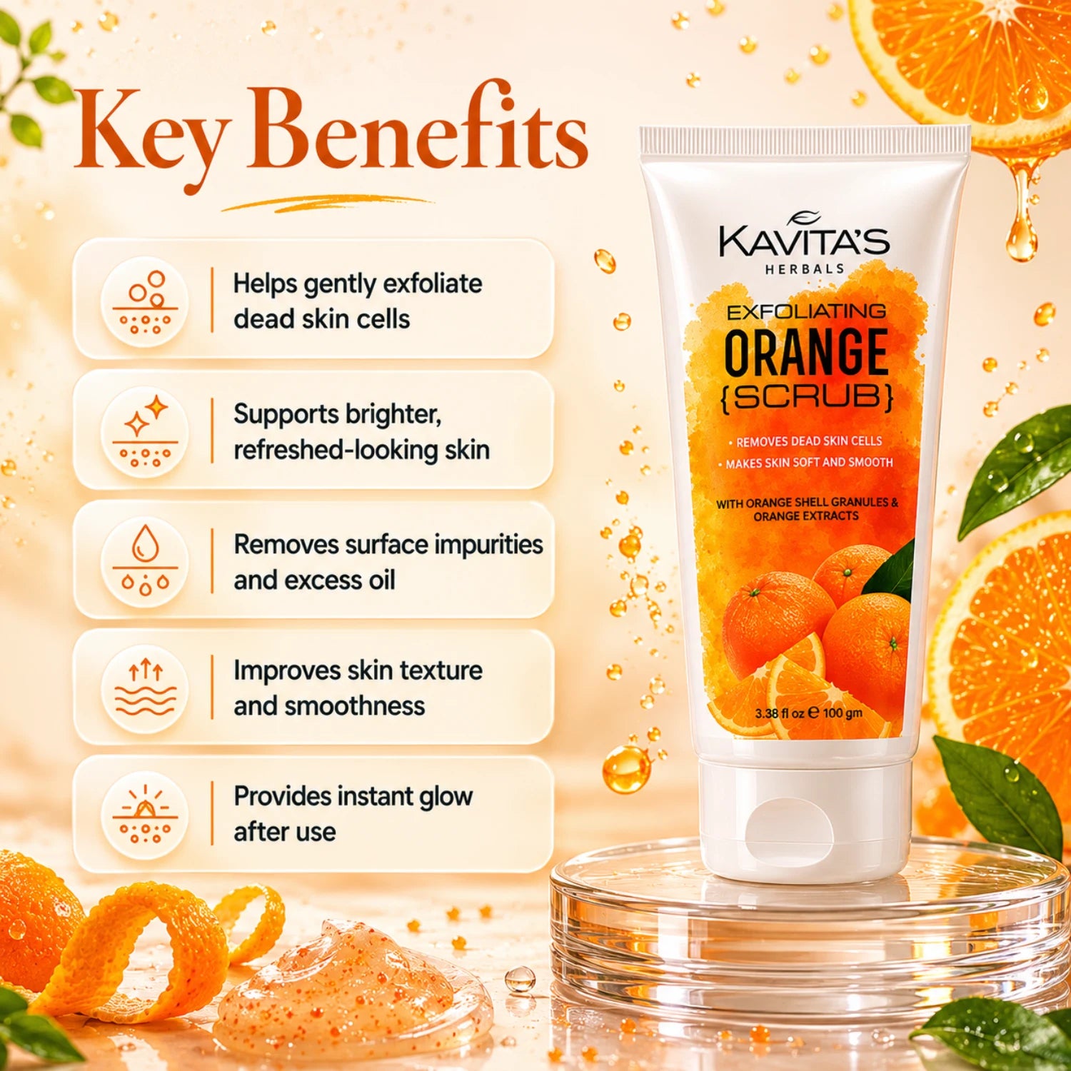 Orange Face & Body Scrub