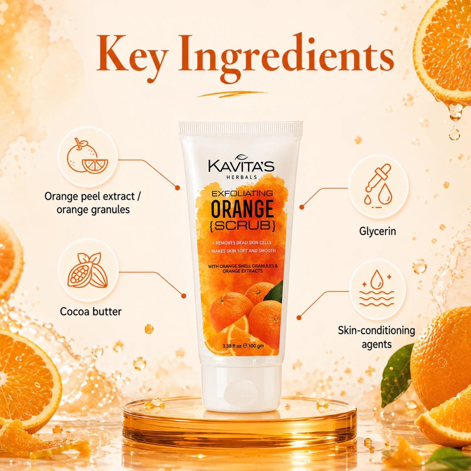 Orange Face & Body Scrub