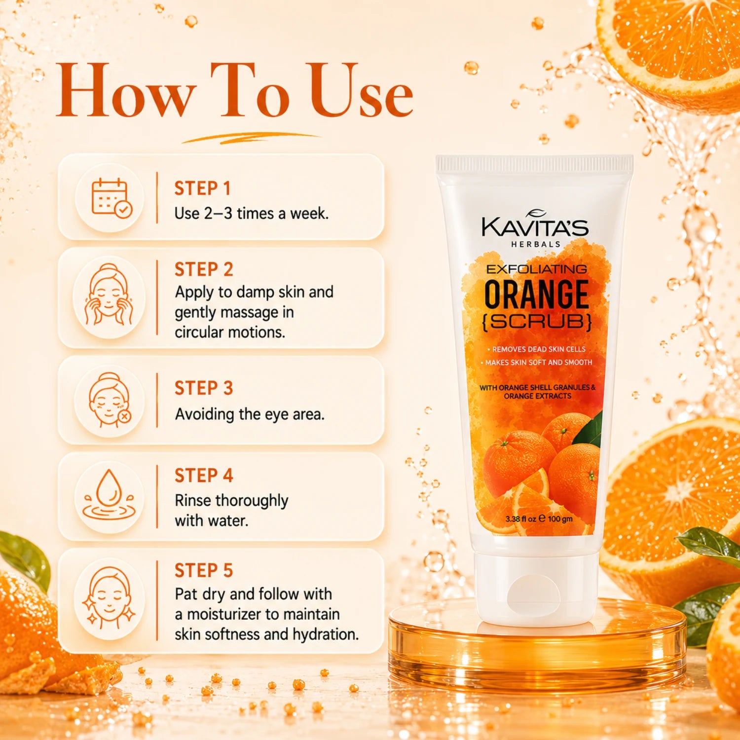 Orange Face & Body Scrub