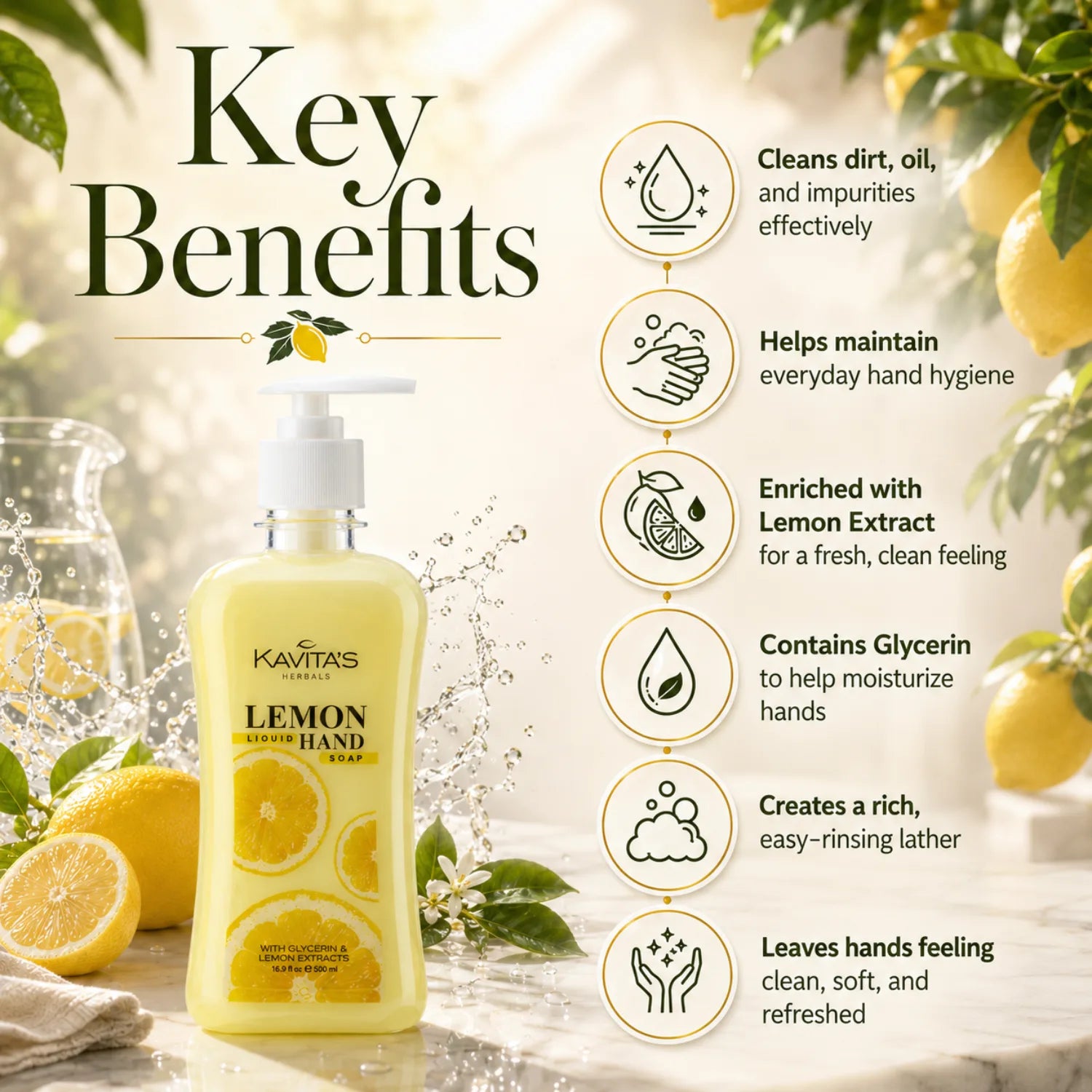 Lemon Pearly Hand Soap