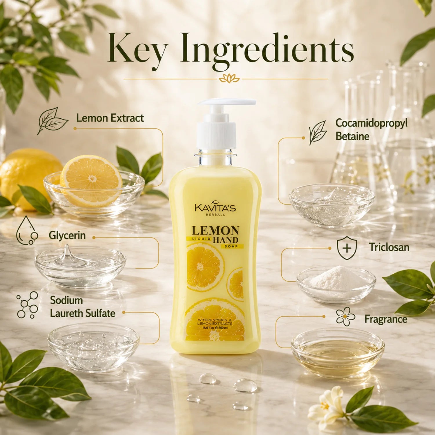 Lemon Pearly Hand Soap