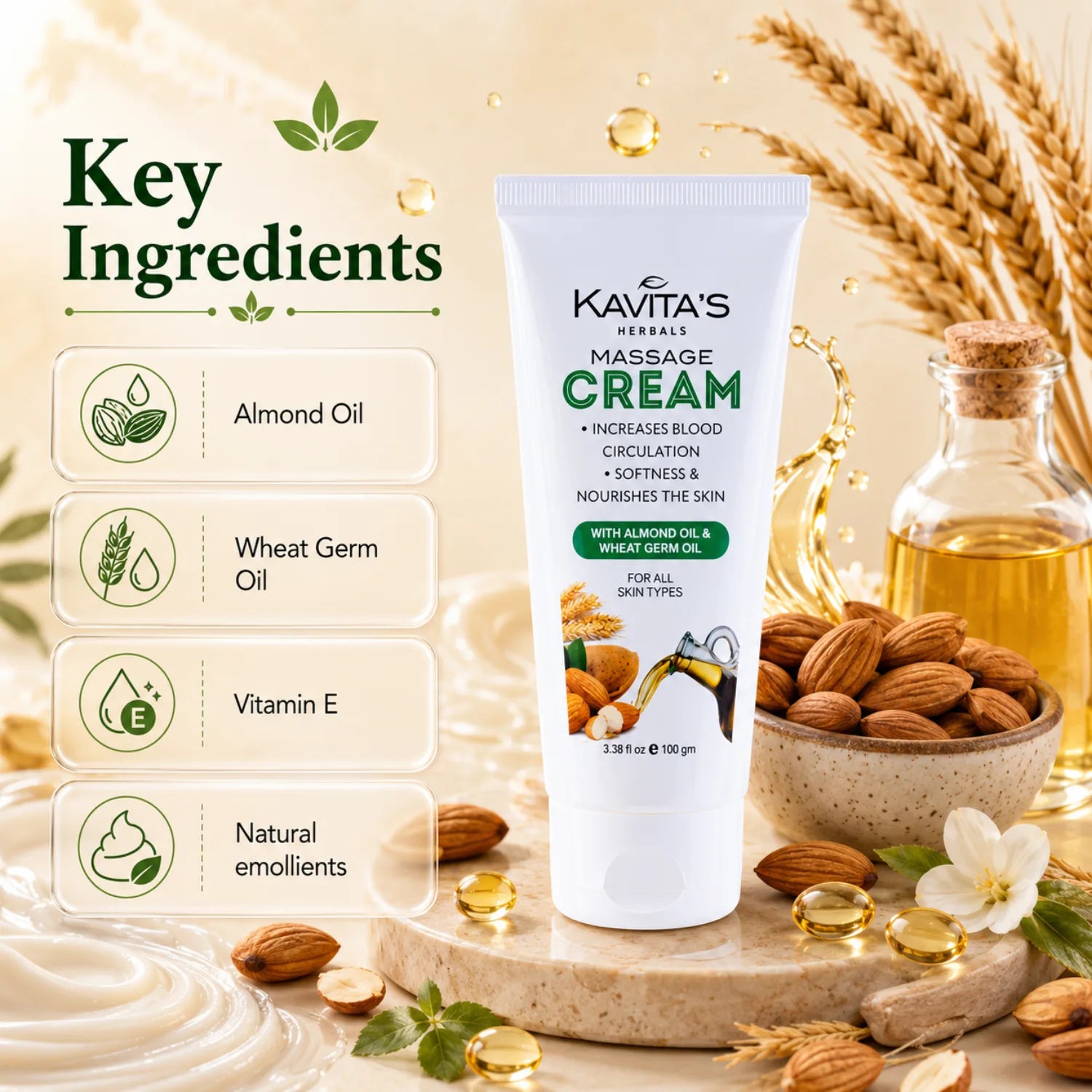 Almond Massage Cream