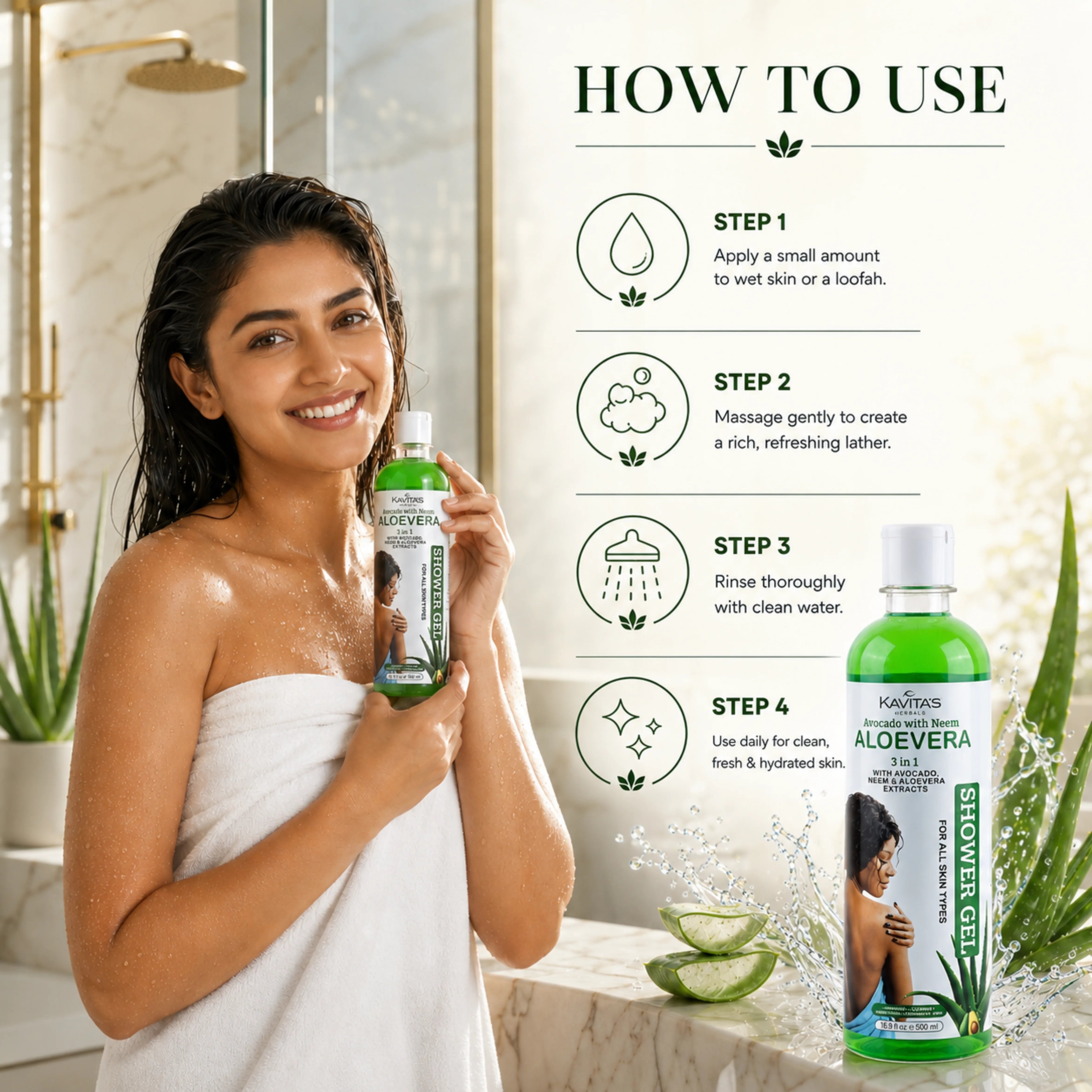 Aloe Vera Shower Gel