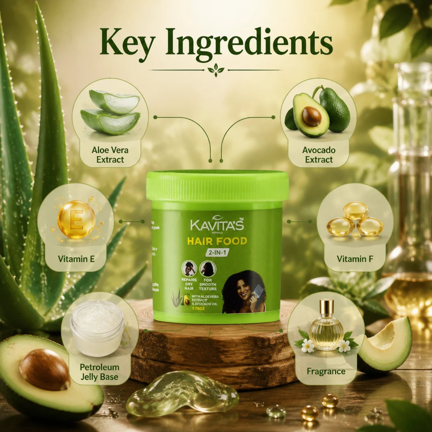 Aloevera & Avocado Hair Pomade / Hair Food