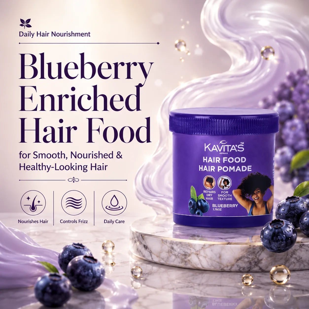 Blueberry hair food
