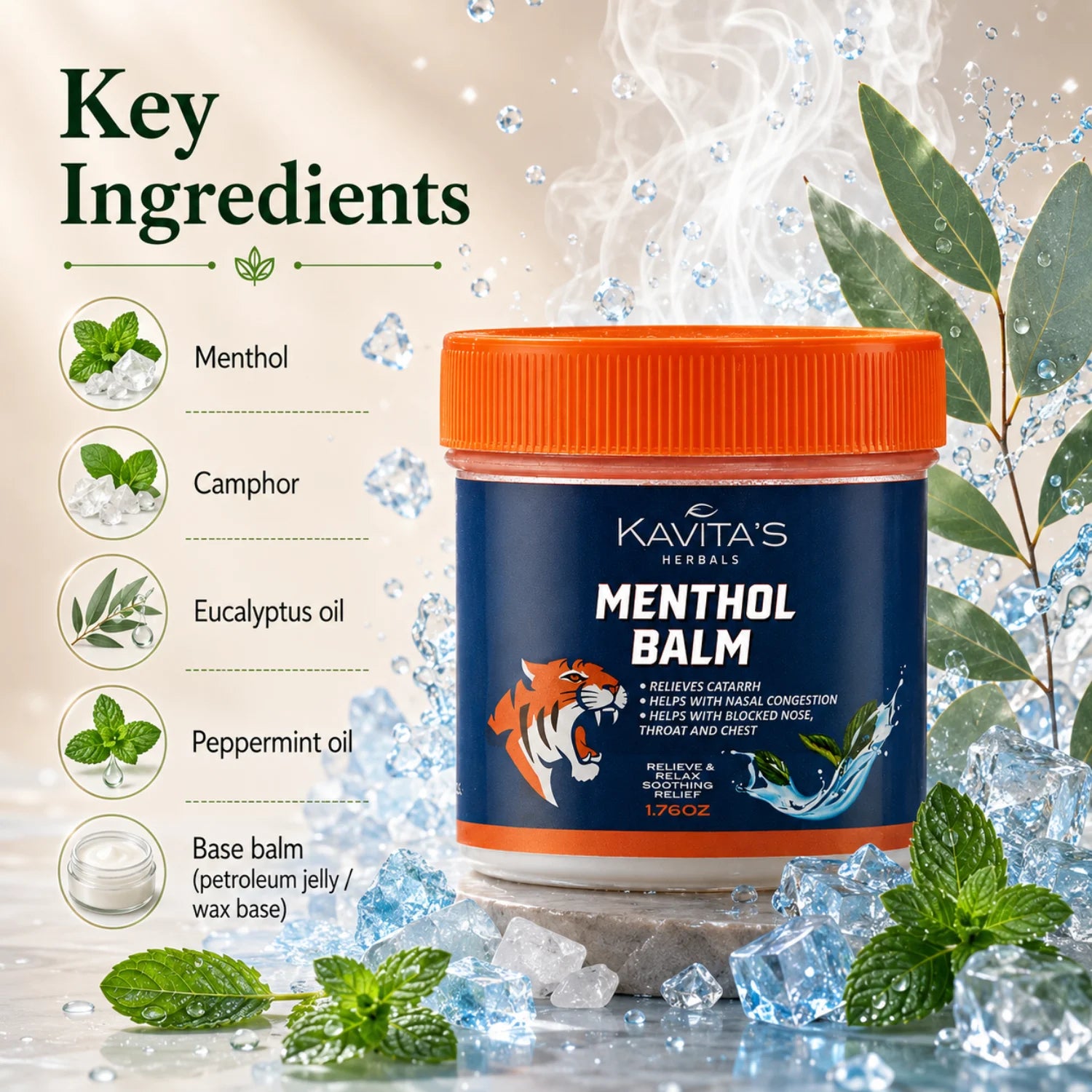 Menthol balm