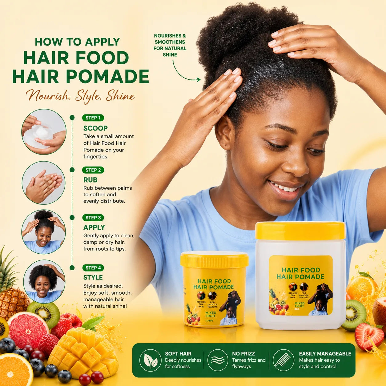 Mixed Fruit Hair Pomade / Hair Food