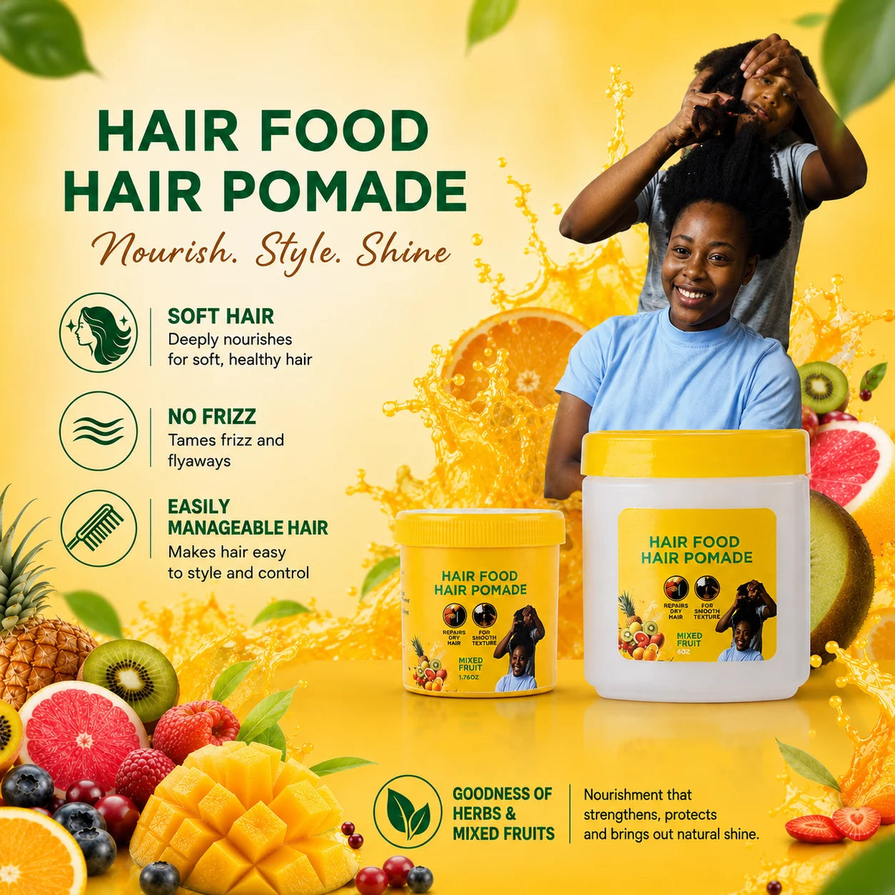 Mixed Fruit Hair Pomade / Hair Food