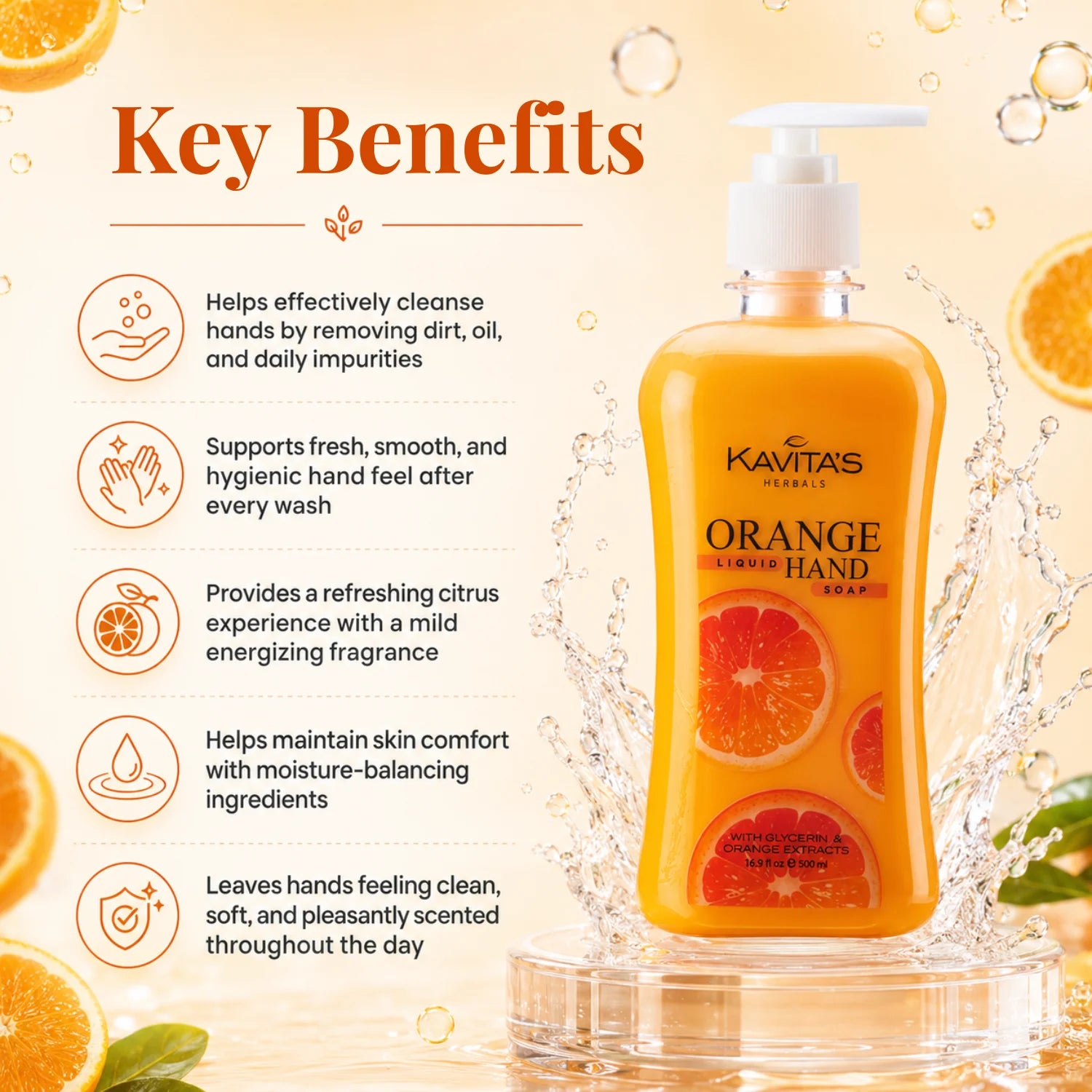 Orange Pearly Handwash