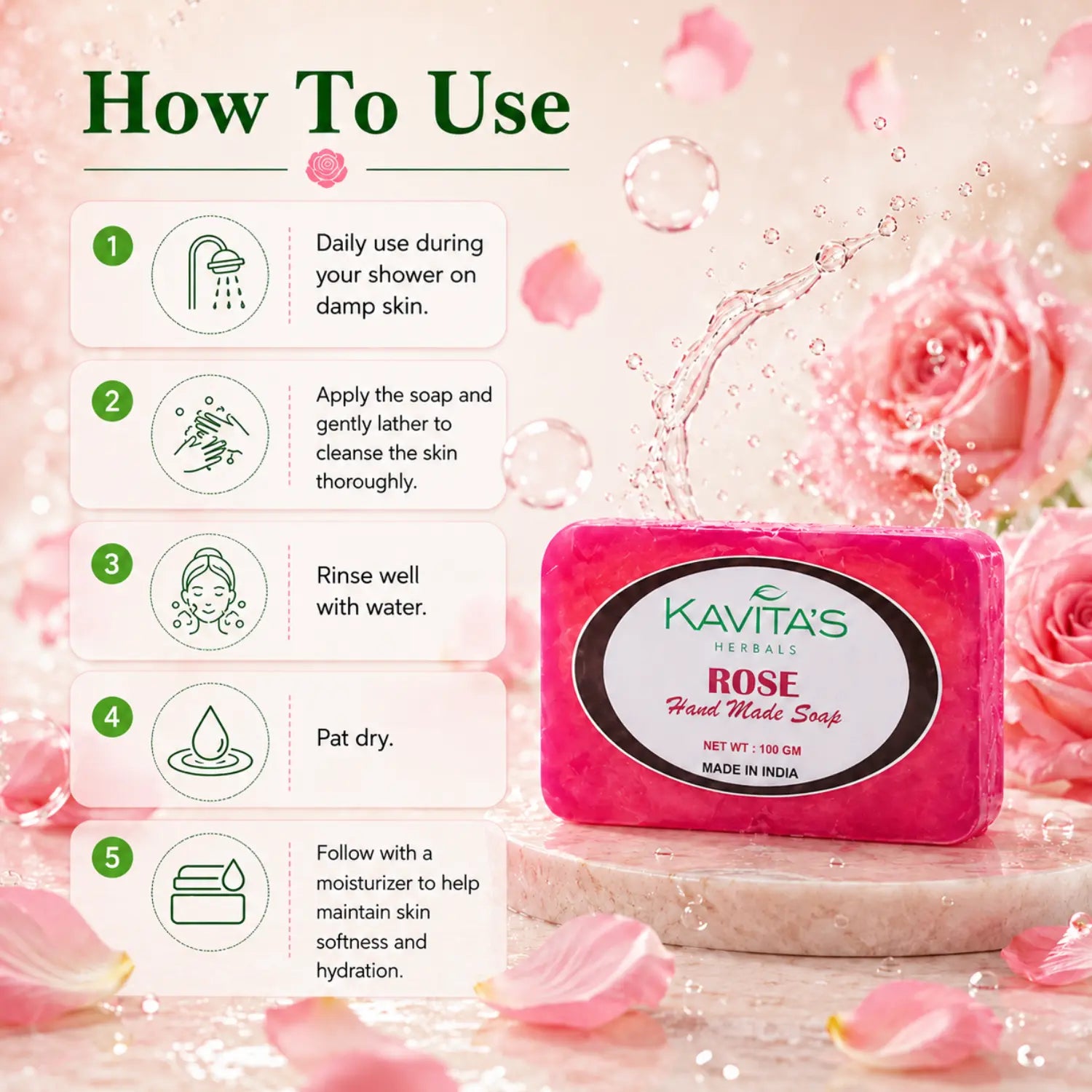 Rose Soap Bar