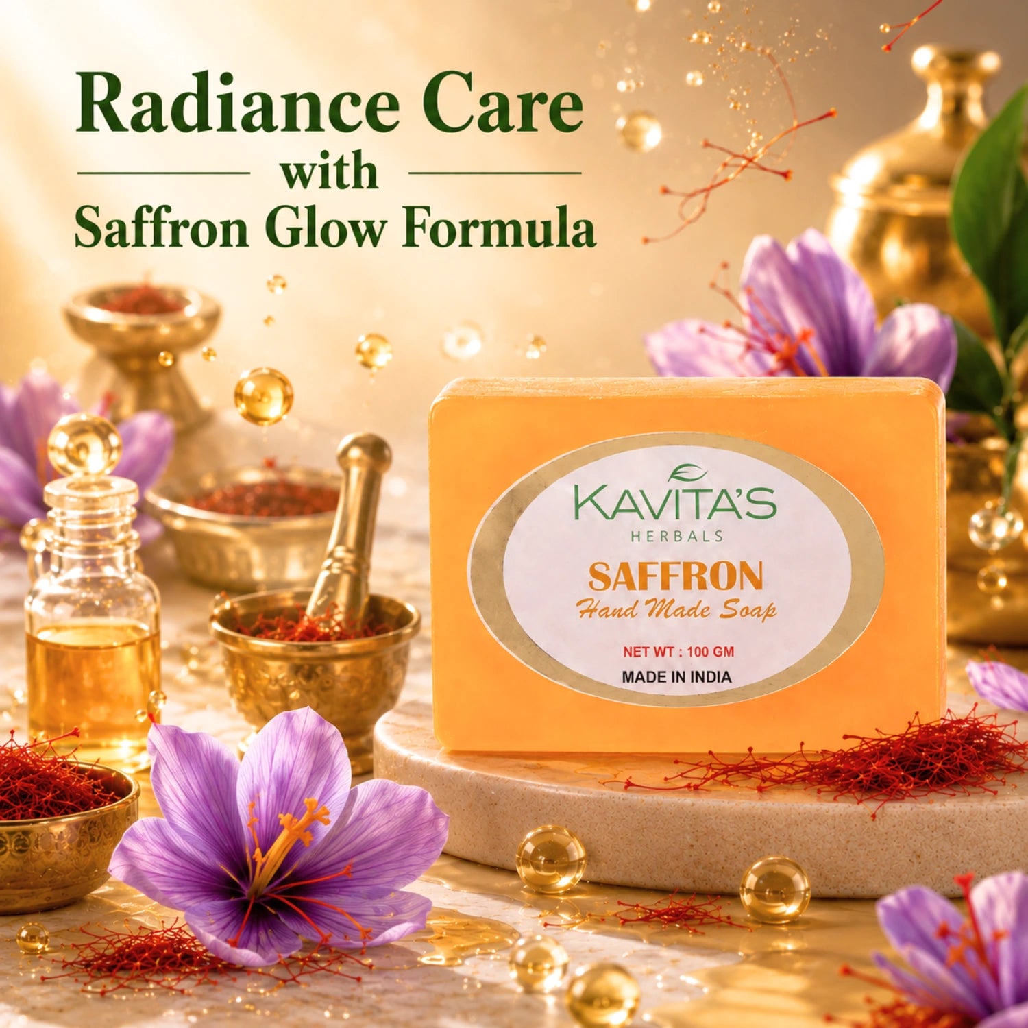 Saffron with Honey Extracts Soap