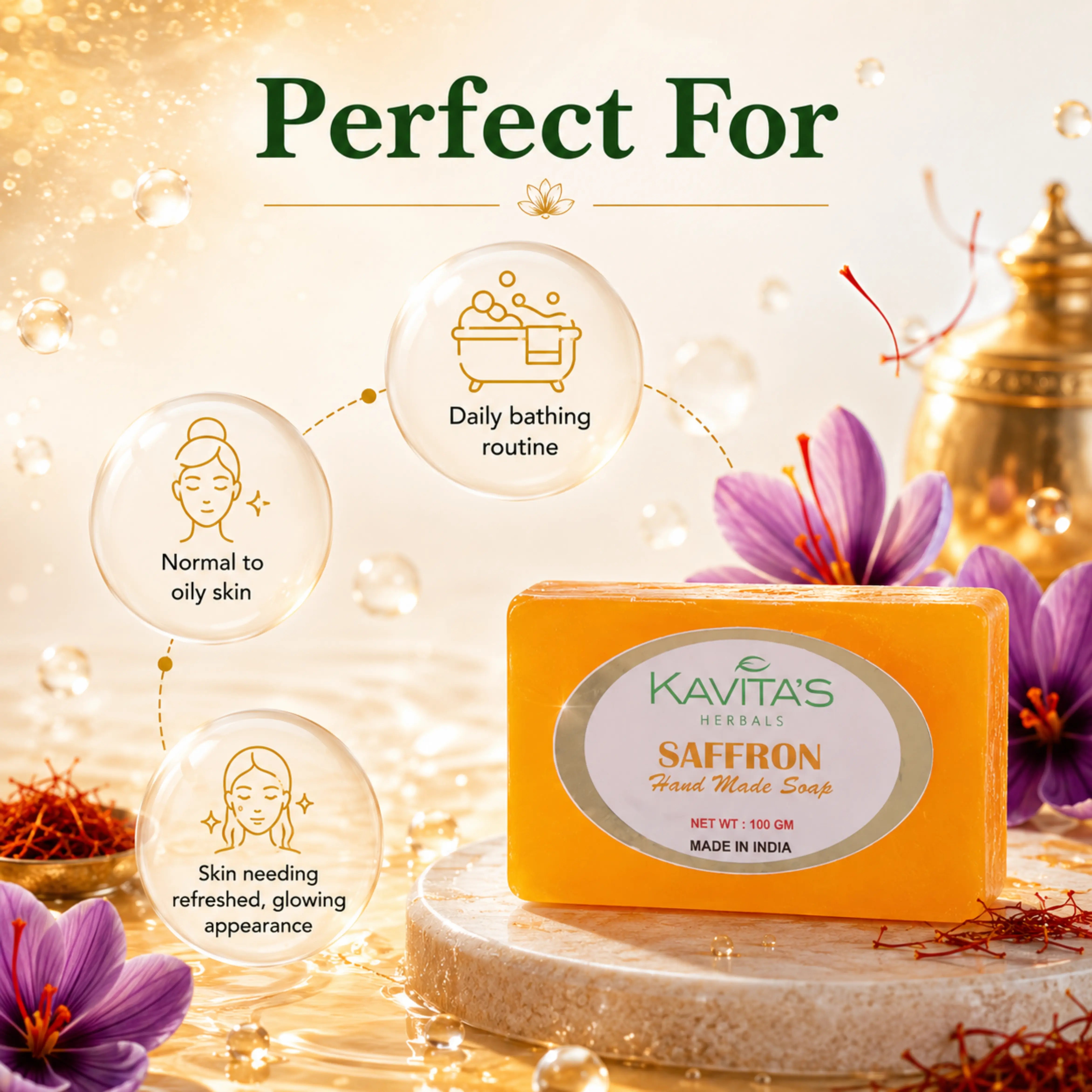 Saffron with Honey Extracts Soap