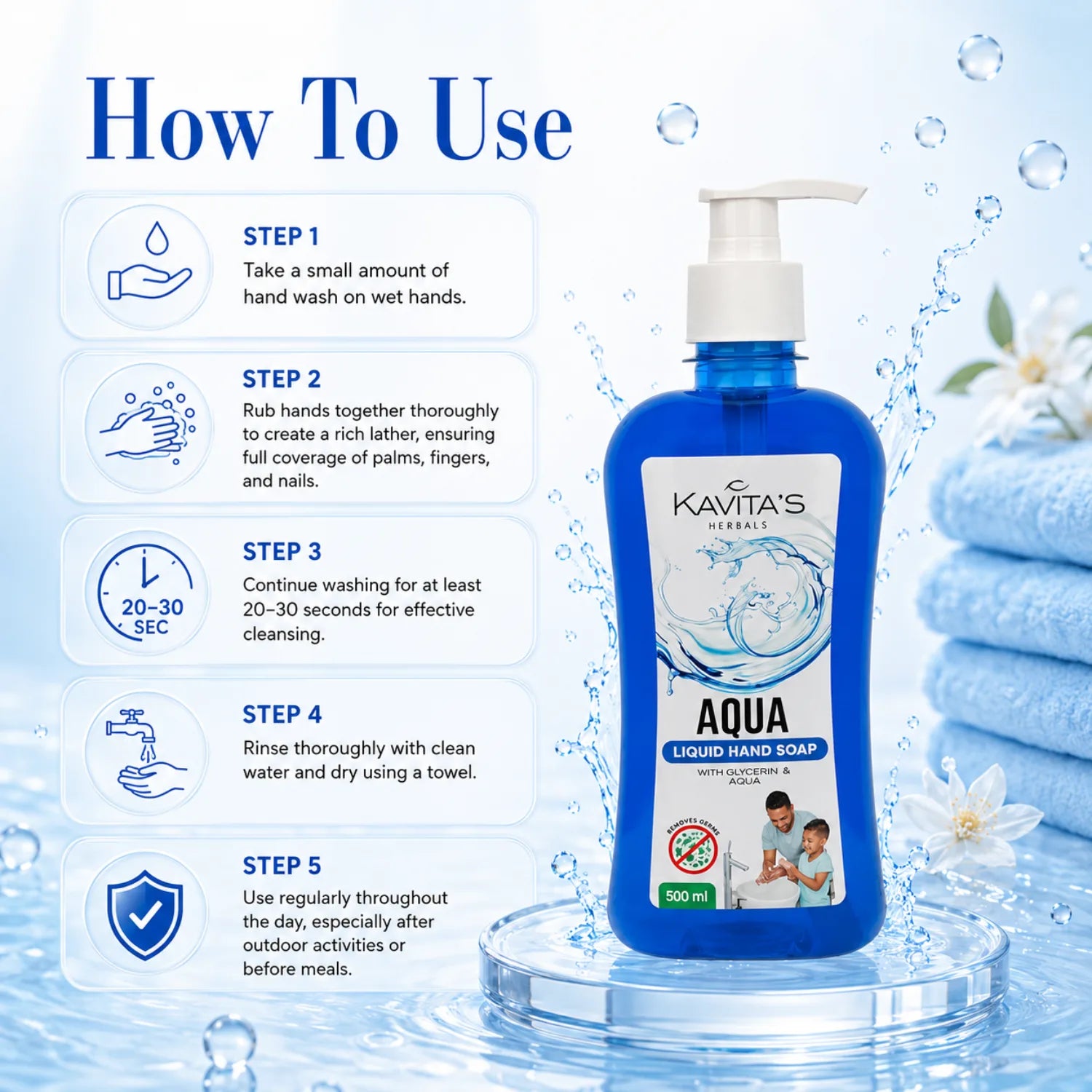 Transparent Aqua Hand Wash