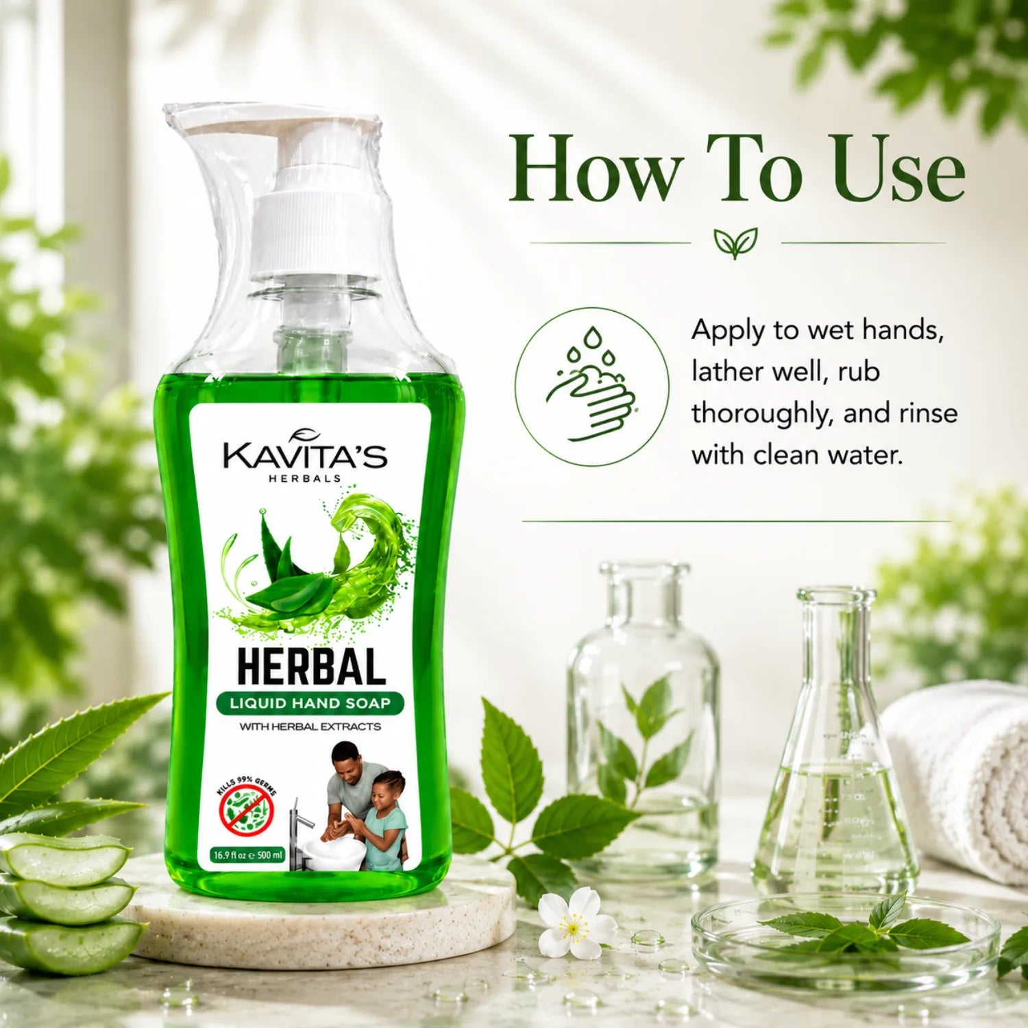 Transparent Herbal Hand Wash