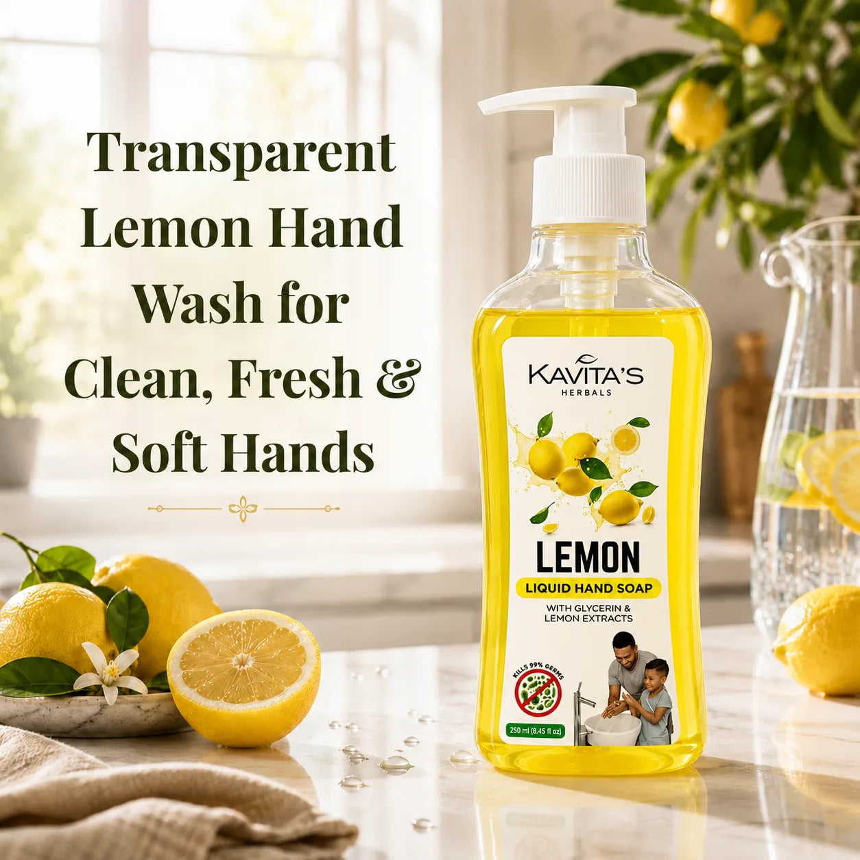Transparent Lemon Hand Wash
