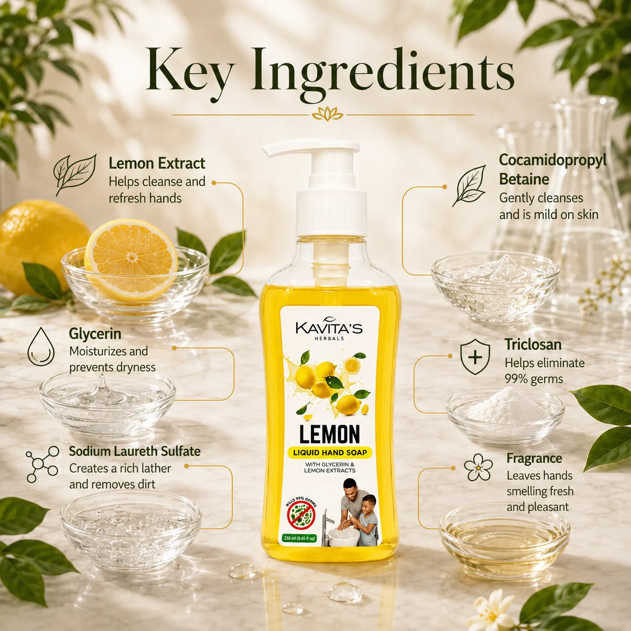 Transparent Lemon Hand Wash