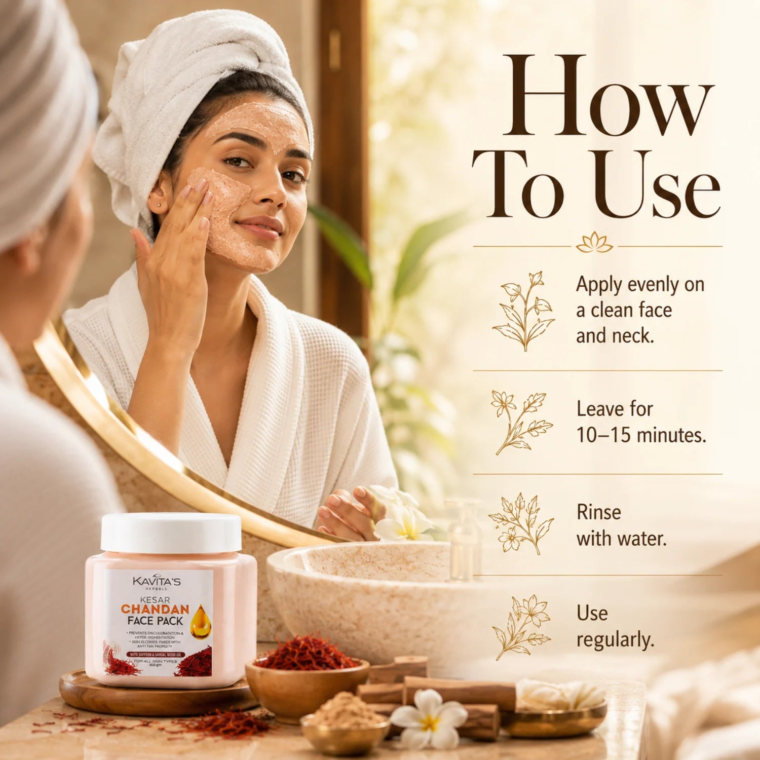 Kesar Chandan Face & Body Pack