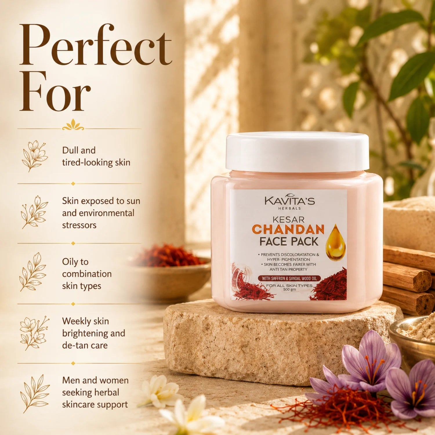 Kesar Chandan Face & Body Pack